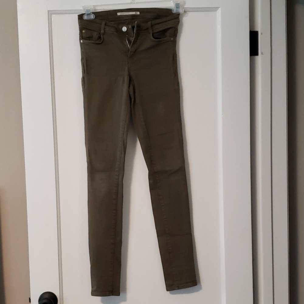 Zara Olive Green Jeans